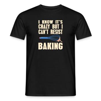 Je sais que c’est fou mais je ne peux pas résister à la cuisson drôle - T-shirt homme - noir - Devant - AI Model Male 178 light (178cm)