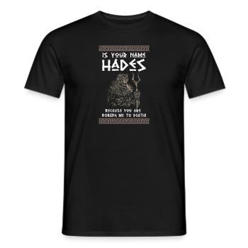 Antike Griechisches Mythologie und Griechischer - Männer T-Shirt - Schwarz - Vorne - AI Model Male 178 light (178cm)