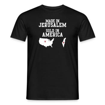 Hebrew Israelite Jerusalem - Men's T-Shirt - black - Front - AI Model Male 178 light (178cm)