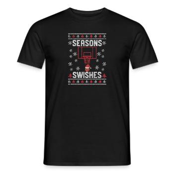 Basketteur Fan Ugly Christmas PJ - T-shirt homme - noir - Devant - AI Model Male 178 light (178cm)