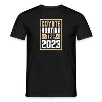 Chasseurs de coyotes - T-shirt homme - noir - Devant - AI Model Male 178 light (178cm)