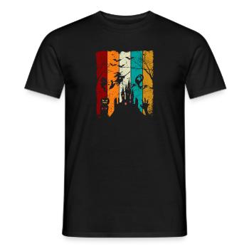 Scary Beautiful Halloween Design - Cute - Men's T-Shirt - black - Front - AI Model Male 178 light (178cm)