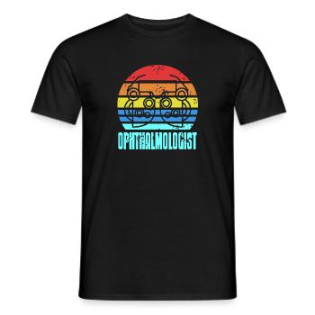 Retro Vintage Ophthalmologist Designs T-Shirt - Men's T-Shirt - black - Front - AI Model Male 178 light (178cm)