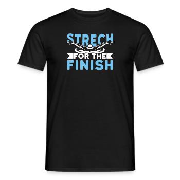 Étirable pour le flotteur fini - T-shirt homme - noir - Devant - AI Model Male 178 light (178cm)