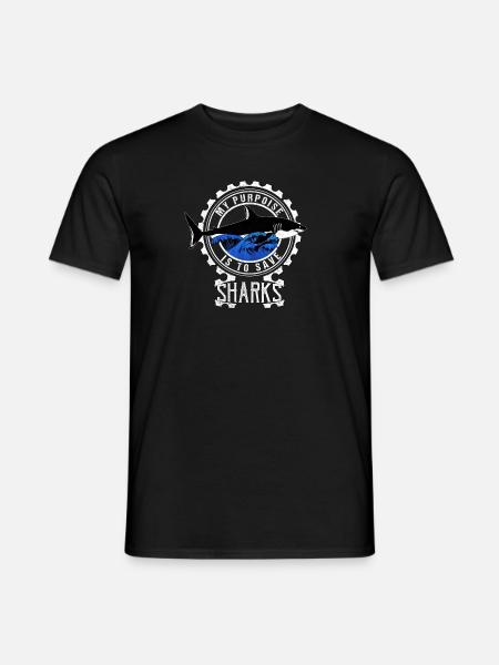 Requin Requin Plongeur Requin - T-shirt homme - noir