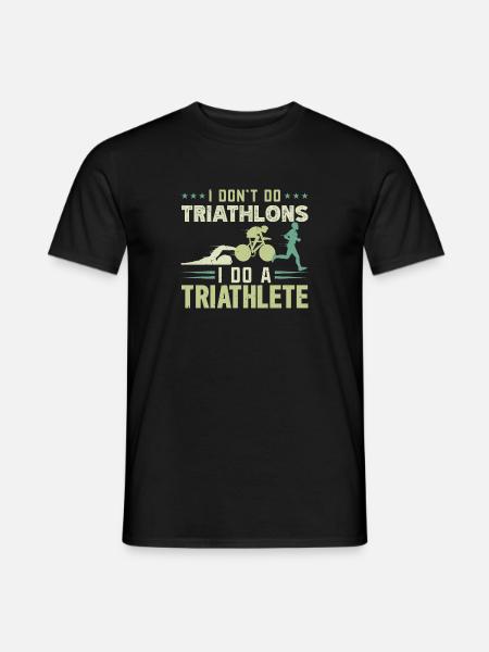 Triathlon Swimming Cycling Running - Men's T-Shirt - black