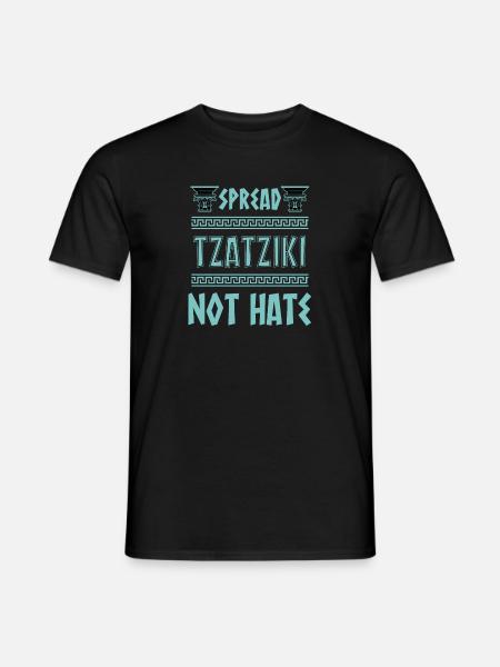 Griechische Mythologie und Griechisches Essen - Männer T-Shirt - Schwarz