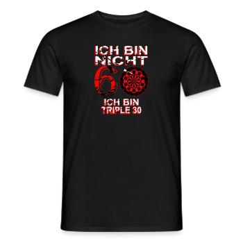 Dart Dartscheibe Dartspieler Bullseye Wurf Design - Männer T-Shirt - Schwarz - Vorne - AI Model Male 178 light (178cm)