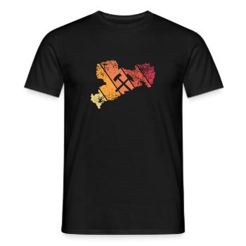 Erzgebirge Heimatliebe - Männer T-Shirt - Schwarz - Vorne - AI Model Male 178 light (178cm)