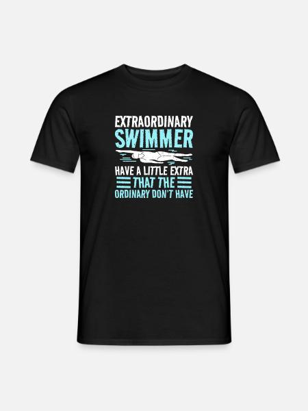 Équipe de natation nageuse - T-shirt homme - noir