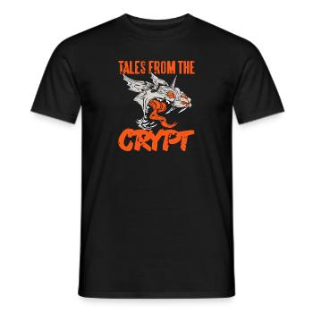 Tales From The Crypt Retro Vintage Halloween Demon - Männer T-Shirt - Schwarz - Vorne - AI Model Male 178 light (178cm)