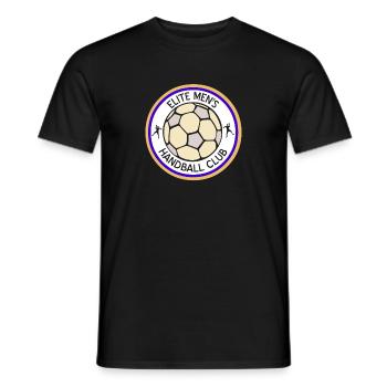 ELITE Men's Handball Club Awesome Handball T-Shirt - Männer T-Shirt - Schwarz - Vorne - AI Model Male 178 light (178cm)