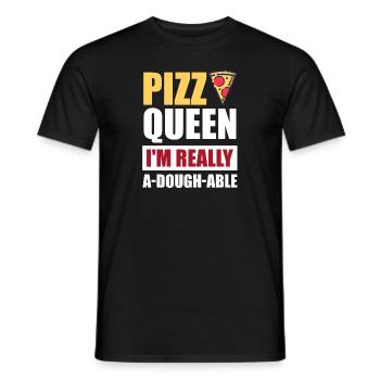 Pizza Königin - Männer T-Shirt - Schwarz - Vorne - AI Model Male 178 light (178cm)
