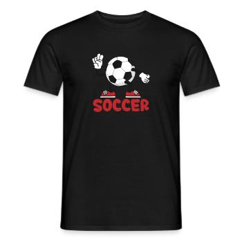 Fußball Fußballer Fan WM - Männer T-Shirt - Schwarz - Vorne - AI Model Male 178 light (178cm)