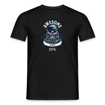 Awesome Since 1976 Vintage Birthday Retro - Männer T-Shirt - Schwarz - Vorne - AI Model Male 178 light (178cm)
