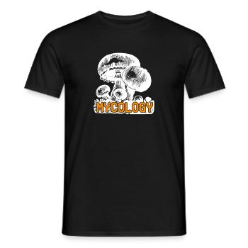 Mycology Retro Fungus Mycology Lover T-Shirt - Männer T-Shirt - Schwarz - Vorne - AI Model Male 178 light (178cm)