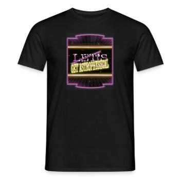 astronomy tshirt physics awesome telescope humor - Männer T-Shirt - Schwarz - Vorne - AI Model Male 178 light (178cm)