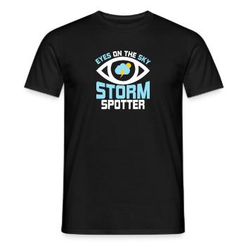 Eyes On The Sky - Storm Spotter Meteorologist Sto - Männer T-Shirt - Schwarz - Vorne - AI Model Male 178 light (178cm)