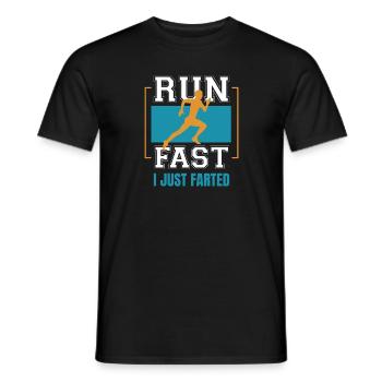 Lustiges Marathon Läufer Cross Country Marathoner - Männer T-Shirt - Schwarz - Vorne - AI Model Male 178 light (178cm)