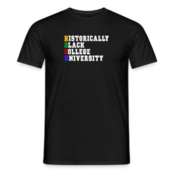 Hbcu Clothing Historic Black College - Men's T-Shirt - black - Front - AI Model Male 178 light (178cm)