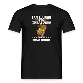Orpaillage de l’or Prospecteurs d’or Chercheurs d’or - T-shirt homme - noir - Devant - AI Model Male 178 light (178cm)
