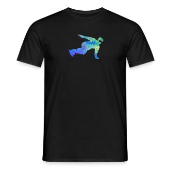 Snowboard Freestyle Snowboarding Wintersport Snow - Men's T-Shirt - black - Front - AI Model Male 178 light (178cm)