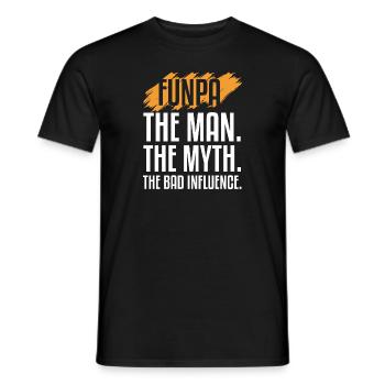 Funpa Definition Der Mann Der Mythos Der - Männer T-Shirt - Schwarz - Vorne - AI Model Male 178 light (178cm)