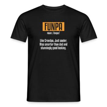 Funpa-definition Wie Opa, Nur Cooler - Männer T-Shirt - Schwarz - Vorne - AI Model Male 178 light (178cm)