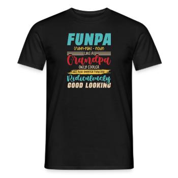 Funpa Definition Wie Ein Opa Nur Kühler - Männer T-Shirt - Schwarz - Vorne - AI Model Male 178 light (178cm)