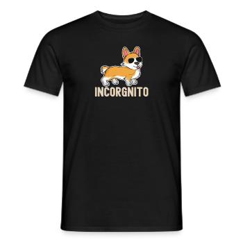 Lustiger Incorgnito Welsh Corgi Besitzer Hund Liebhaber Corgi - Männer T-Shirt - Schwarz - Vorne - AI Model Male 178 light (178cm)