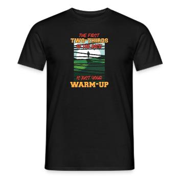 Lustiges Marathon Läufer Laufen Cross Country - Männer T-Shirt - Schwarz - Vorne - AI Model Male 178 light (178cm)