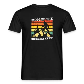 Bigfoot Party fournit maman de l’équipe d’anniversaire - T-shirt homme - noir - Devant - AI Model Male 178 light (178cm)