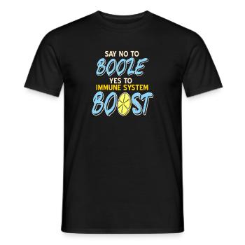 Say No To Booze Yes To Immune System Boost Immune - T-shirt homme - noir - Devant - AI Model Male 178 light (178cm)