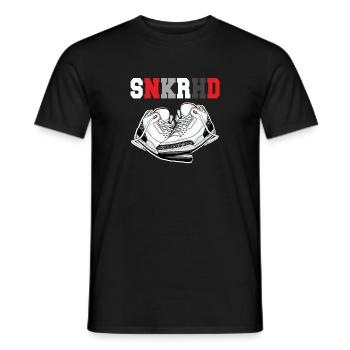SNKRHD Awesome Retro Sneaker Head Designs - T-shirt homme - noir - Devant - AI Model Male 178 light (178cm)