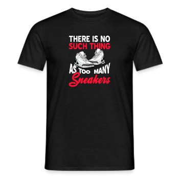 Il n’y a pas trop de baskets drôles - T-shirt homme - noir - Devant - AI Model Male 178 light (178cm)