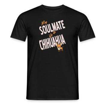 My Soulmate Is A Chihuahua Retro Dog Lover Designs - Männer T-Shirt - Schwarz - Vorne - AI Model Male 178 light (178cm)