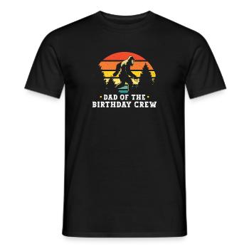 Bigfoot Party fournit le père de l’équipe d’anniversaire - T-shirt homme - noir - Devant - AI Model Male 178 light (178cm)