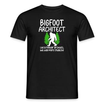 Bigfoot Party fournit Bigfoot Architect - T-shirt homme - noir - Devant - AI Model Male 178 light (178cm)