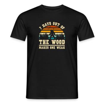 Bigfoot Party fournit le père de l’équipe d’anniversaire - T-shirt homme - noir - Devant - AI Model Male 178 light (178cm)