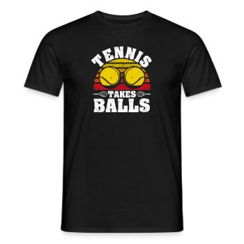 Drôle de joueur de sport Entraîneur Fan Ball Lovers - T-shirt homme - noir - Devant - AI Model Male 178 light (178cm)
