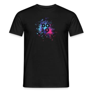 Éclaboussure de couleur d'arts martiaux de dojo - T-shirt homme - noir - Devant - AI Model Male 178 light (178cm)