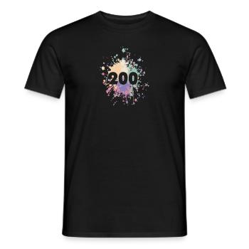 Status Mood Restful 200 Ok Color Splash - Men's T-Shirt - black - Front - AI Model Male 178 light (178cm)