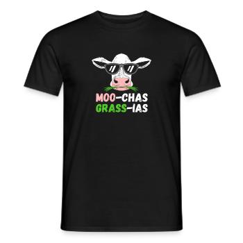 Moo chas Grass ias - T-shirt homme - noir - Devant - AI Model Male 178 light (178cm)