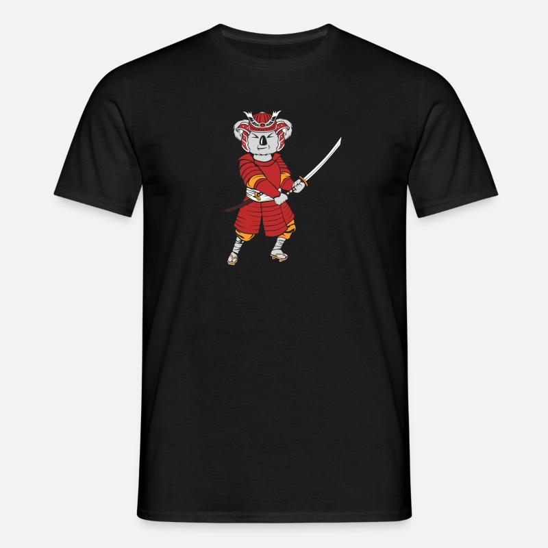 Koala samurai - Men's T-Shirt - black