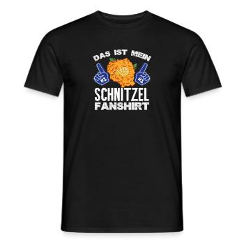 Das ist mein Schnitzel Fanshirt - Männer T-Shirt - Schwarz - Vorne - AI Model Male 178 light (178cm)