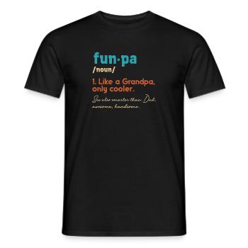Funpa-definition Wie Opa, Nur Cooler - Männer T-Shirt - Schwarz - Vorne - AI Model Male 178 light (178cm)