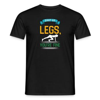 Lustiges Marathon Läufer Laufen Cross Country - Männer T-Shirt - Schwarz - Vorne - AI Model Male 178 light (178cm)