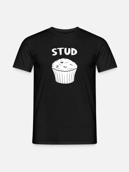 Simple and Cute Stud Muffi - Men's T-Shirt - black