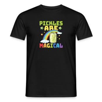 Pickles Are Magical Pickle Cucumber - Men's T-Shirt - black - Front - AI Model Male 178 light (178cm)
