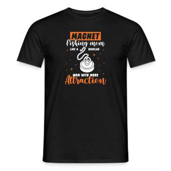 Magnet Fisherman Magnetic Fishing Treasure Hunt - Men's T-Shirt - black - Front - AI Model Male 178 light (178cm)